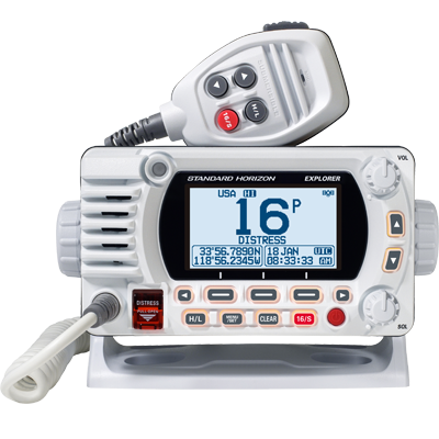 Standard Horizon STD-GX1800GW White 25W VHF/GPS/Second Station Explorer Series