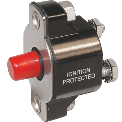 BLUE SEA SYSTEMS BS-2142 Blue Sea Systems Medium Duty Push Button Reset Only 50A Circuit Breaker