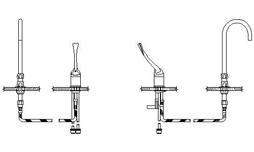 Delta 24T2673 Commercial 24T2 Single Control Mixing Faucet with Gooseneck Spout - Less Pop-Up 148998