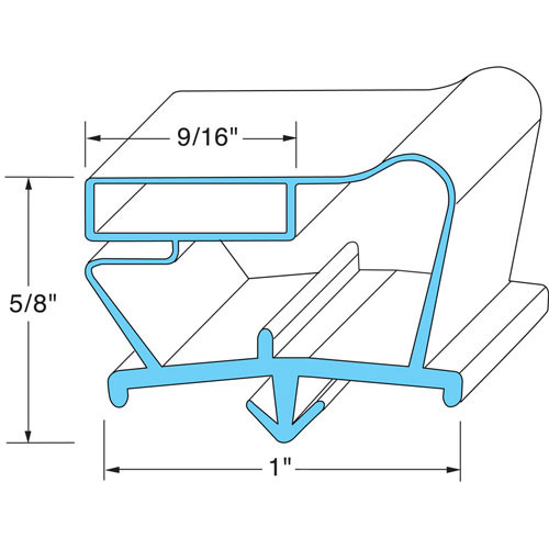 GASKET - DOOR SP/SUR48/7 2 703-963D-03 BEVERAGE AIR