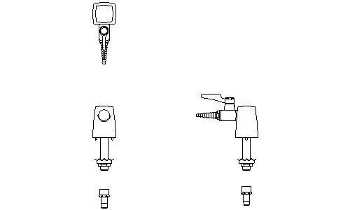 Delta W6210VAC Commercial W62 Series Ball Valve Deck Mount Turret Ball Valve Hose Cock 133205