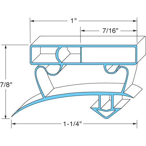 TRUE F12729 Refrigeration Gasket