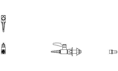 Delta W6270VAC Commercial W62 Series Ball Valve Wall Mount Ball Valve Hose Cock 133170