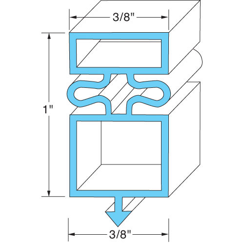 TRUE F11528 GASKET, T-23-2/49-4 BTM, BLK