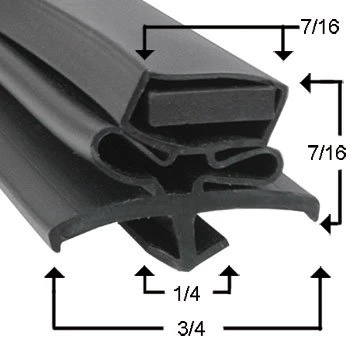TRUE F12062 DOOR GASKET 18-3/4