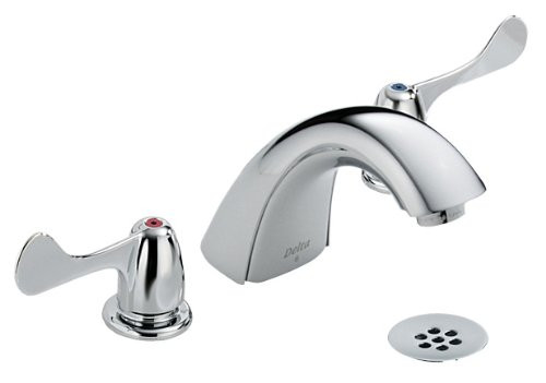 Delta 3549LF-WFHDF Faucet Classic Two Handle Widespread Bathroom Faucet, Chrome