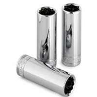 SK Hand Tool SKT8410 8410 6 Point 10mm Drive Deep Socket, 3/8-Inch, Chrome.