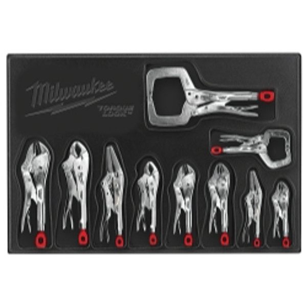 MILWAUKEE MLW48-22-3690 10 Pc. Locking Plier Auto Kit Electric Tools.