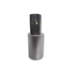 T70 Torx Bit, Satin chrome 1/2 sq dr holder VIM Tools VIMPFS8T70