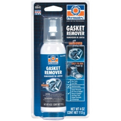 ITW PERMATEX INC PTX80645 Gasket Remover, 4 Ounce PowerCan with Brush Tip Nozzle/Stand-Up Card, Case of 6 Cans