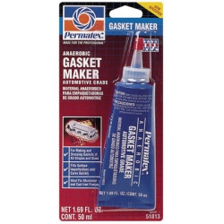 ITW PERMATEX INC PTX51813 Anaerobic Gasket Maker, 50mL Bottle Carded, Case of 6 Bottles