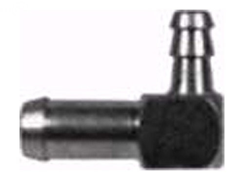 Rotary 8678 . FITTING FUEL "L" 1/4" & 7/16". Stens 120-196.