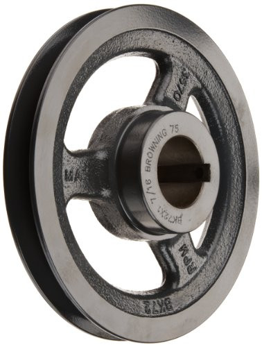 6.95" 1Grv CI Sheave; 1 7/16"Browning BK72X 1 7/16
