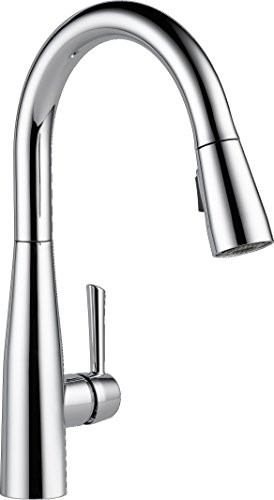 Delta 9113-DST Essa: Single Handle Pull-Down Kitchen Faucet This Essa single handle pull-down kitchen faucet