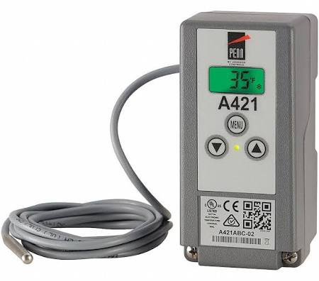 Johnson Controls A421ABD-02 120/240V SPDT 6'SEN w/DfrstCyl