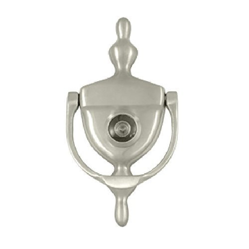 Deltana DKV630U15  Door Knocker with Viewer 1-3/4-Inch Max Door Thickness Color: Satin Nickel Model: 760923248605 .