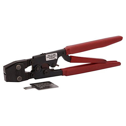 CASH ACME UC961 Cash Acme PEX Clamp Tool 3/8 inch, 1/2 inch, 5/8 inch, 3/4 inch, 1 inch, PEX Pipe Tubing, One Handed Operation, Pex Barb Fittings, Stainless Clamp Rings