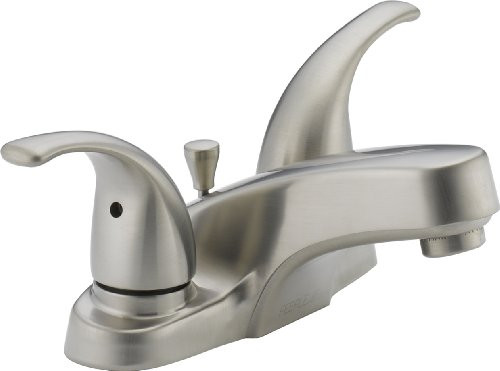 Delta P299628LF-BN Delta Faucet Choice Two Handle Bathroom Faucet, Brushed Nickel