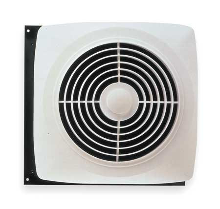Broan 509 -Nutone S Through-the-Wall Ventilation Fan, White Square Exhaust Fan, 6.5 Sones, 180 CFM, 8".
