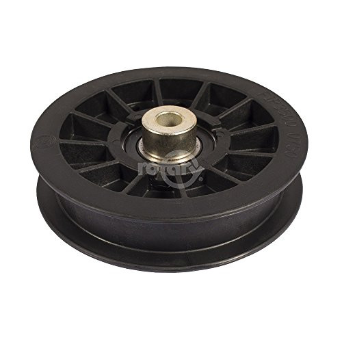 Rotary 15461 Flat Idler Pulley Replaces Exmark 116-2456, 3.50 Dia. Fits Exmark Pioneer & Quest Mowers. Idler Used from Engine Pulley to Drive Pumps. Composite.