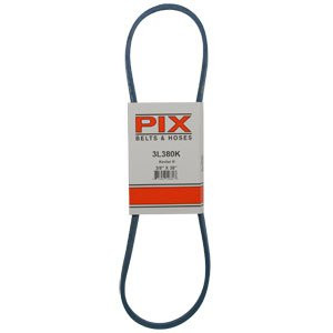 PIX BELTS 3L380K Pix A & I Products Blue Kevlar V-Belt with Kevlar Cord - 38in.L x 3/8in.W, Model#