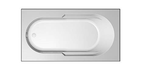 Jacuzzi JJ2D6036BUXXXXW Jacuzzi J2D6036 BUX XXX Signature 60" Drop In Soaking Bathtub with Universal Dra, White