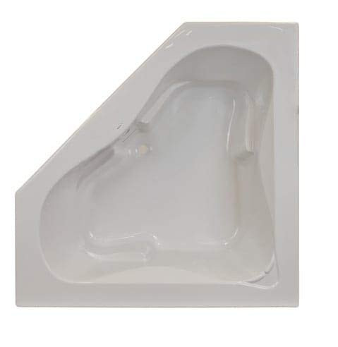 Jacuzzi JJ5D6060BCXXXXW Jacuzzi J5D6060 BCX XXX Signature 60" Corner Soaking Bathtub with Center Drain, White