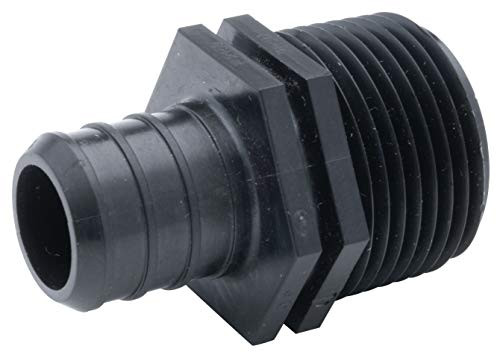 Zurn QQQPMC55X  Crimp CR Male Adapter, 1" Barb x 1" MPT, Polymer (Pack of 25)
