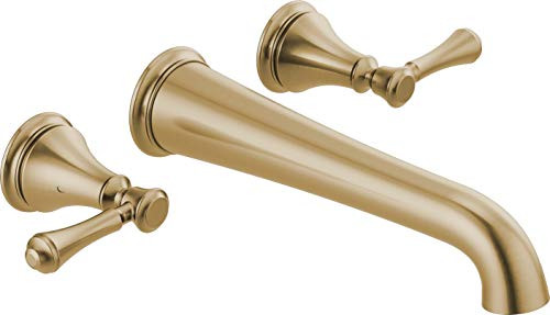 Delta DT5797CZWL Cassidy Wall Mounted Tub Filler Champagne Bronze T5797CZWL.