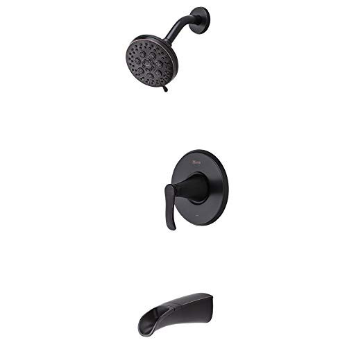 Pfister P8P8WS2JDSY Jaida 1-Handle Tub & Shower Faucet with Valve, Tuscan Bronze 8P8WS2JDSY.