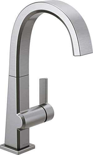 Delta D1993LFAR Faucet Pivotal Single-Handle Bar-Prep Kitchen Sink Faucet, Arctic Stainless