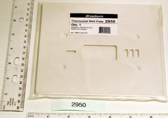 BRAEBURN 111767 Thermostat Wall Plate For All Digital Models - 6.5"W x 6.5"H