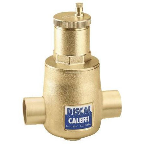 CALEFFI 114937 1-1/4-Inch Sweat Dismal Air Separator for Hot Water Heating Systems