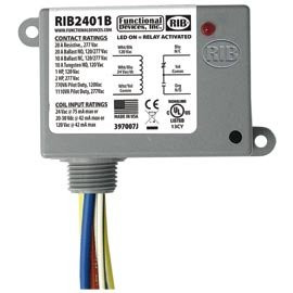 RIB RELAYS 65186 Enclosed Relay 20Amp SPDT 24Vac/dc/120Vac