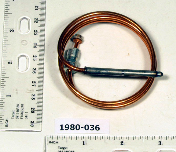 ROBERTSHAW 4459 Repl Thermocouple, Snap Fit, 36 In