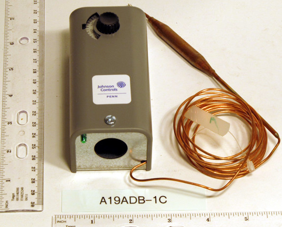 Johnson Controls 7121 A19 Series Remote Bulb. Control, Single-Pole, Single-Throw, Manual Reset 78502808480 .