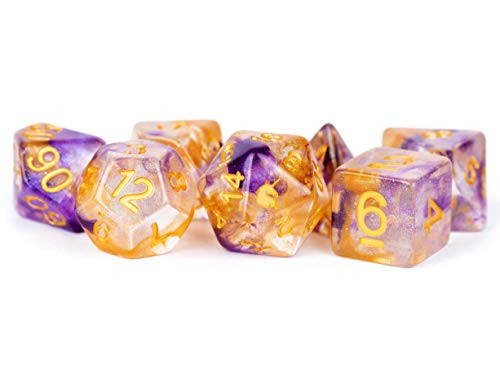 Metallic Dice Games 7-Set: 16mm: Unicorn: Cosmic Carnival