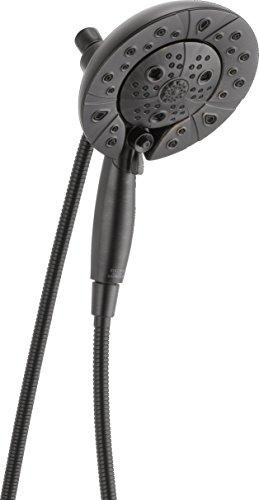 Delta 58480-RB-PK Faucet 5-Spray H2Okinetic In2ition 2-in-1 Dual Hand Held Shower Head with Hose and Magnetic Docking, Venetian Bronze