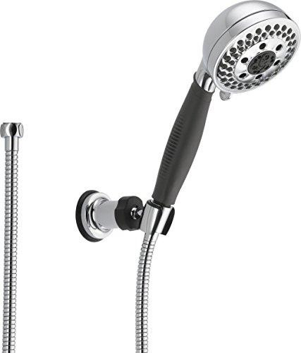 Delta 55445 Universal Showering Components H2Okinetic 5-Setting Adjustable Wall Mount Hand Shower 135467