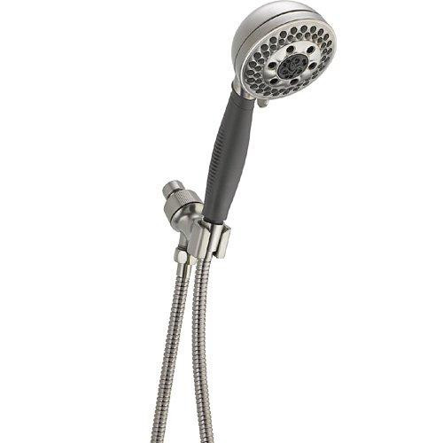 Delta 54445-SS-PK Universal Showering Components H2Okinetic 5-Setting Shower Mount Hand Shower 145912