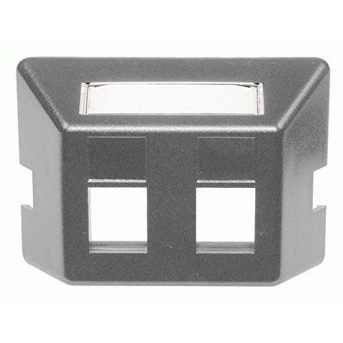 HUBBELL FP2GY PLATE, FURNITURE,STD,2PORT,GY (Pack of 10).