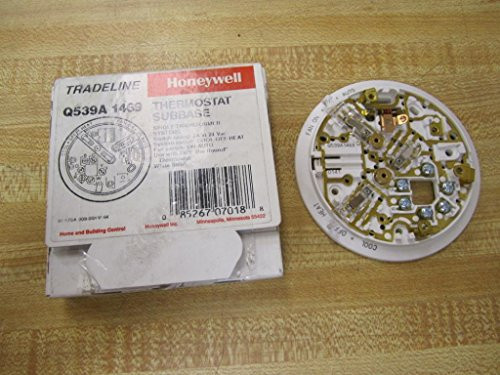 Honeywell Q539A1469 , Inc. Thermostat Subbase White Cool-Off-Heat Independent heat-cool circuits
