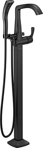 Delta DT4776BLFL Faucet Freestanding Tub Filler Trim Floor-Mount Matte Black 