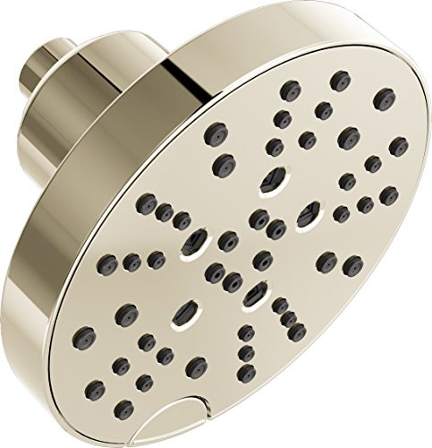 Delta D52668PN Universal Showering Components H2Okinetic 5-Setting Contemporary Raincan Shower Head Polished Nickel 52668PN
