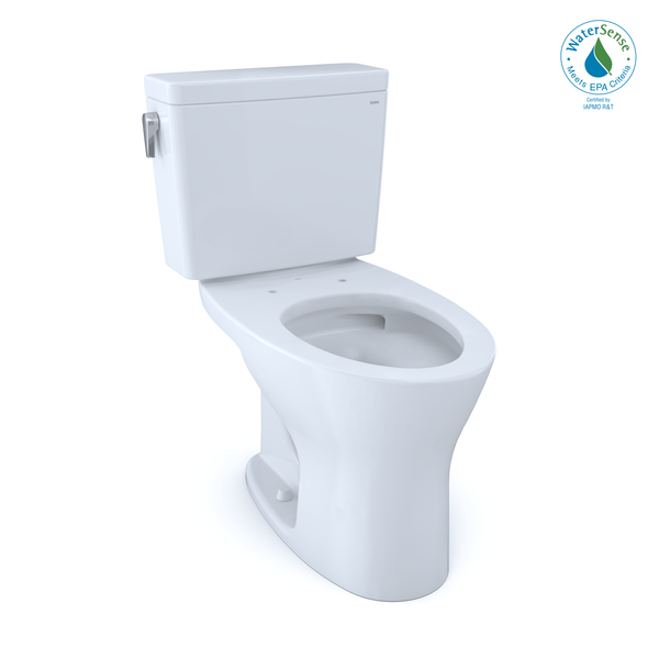 Toto CST746CSMFG1001 CST746CSMFG.10#01 Drake Two-Piece Elongated Dual Flush 1.6 and 0.8 GPF Universal Height DYNAMAX TORNADO FLUSH Toilet for 10 Inch Rough-In with CEFIONTECT