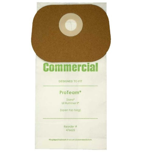 Home Care PVR-1420 Paper Bag, Jansan Proteam Sierra Microlined 10Pk