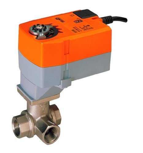 Belimo B312+TR24-SR | /300 US | CCV | 0.5" | 3 Way | 3 Cv | w/ Non-Spring | 24V | 2-10V
