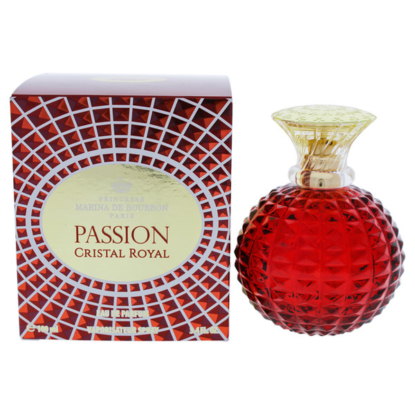 Princesse Marina de Bourbon I0089229 Cristal Royal Passion By for Women - 3.4 Oz Edp Spray, 3.4 Oz