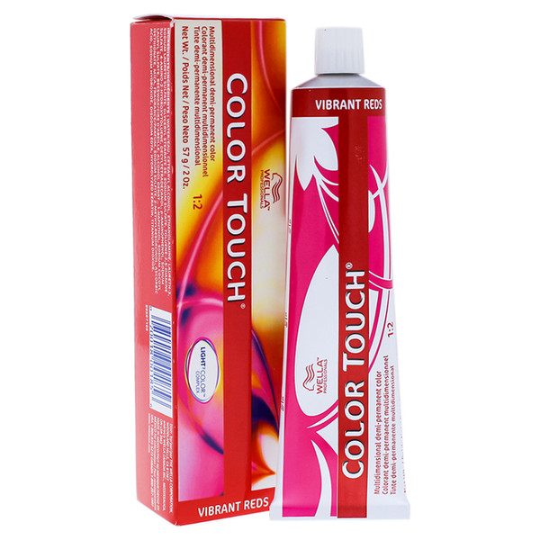 Wella I0086475 Touch Multidimensional Demi-Permanent Hair Color, 4/5 Medium Brown/Red-Violet, 2 Ounce