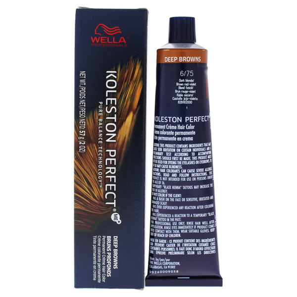 Koleston Perfect Permanent Creme Hair Color - 6 75 Dark Blonde-Brown Red-Violet
